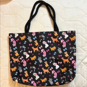 Disney Black Tote featuring Disney Cats
